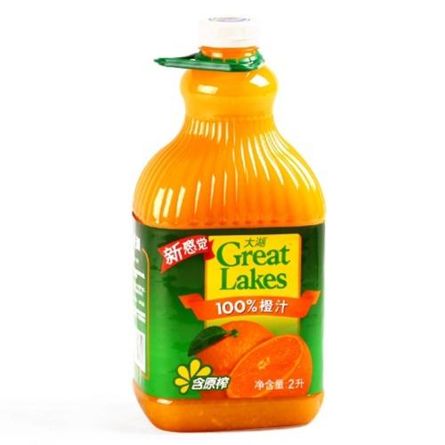 大湖橙汁2l 纯天然果汁饮料 富含大量维生素